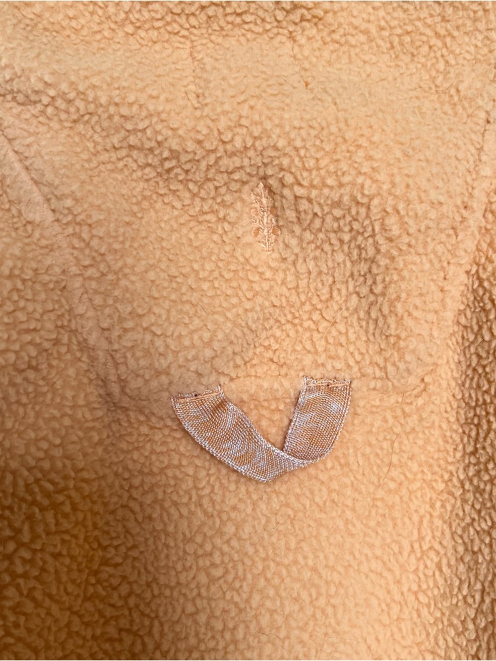 Free People Movement Hit The Trails Light Orange Fleece Oversized Jacket - Picture 8 of 11